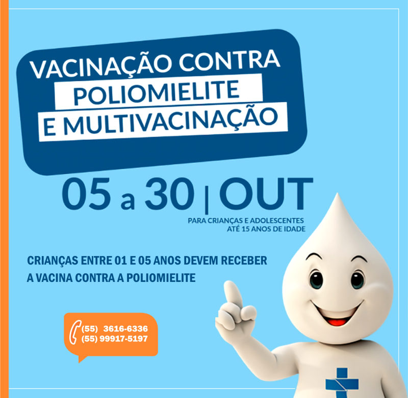 Campanha de vacinação para crianças e adolescentes